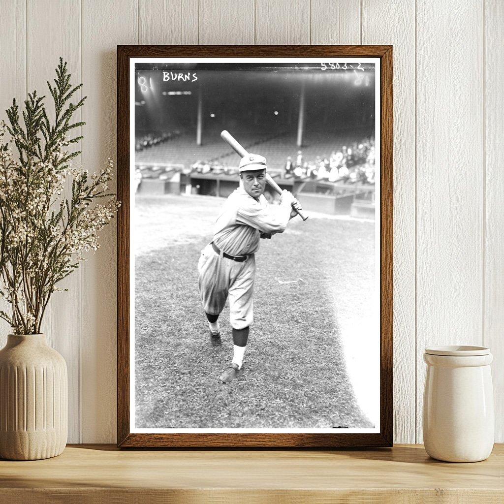 1922 Cincinnati Reds Baseball Star in Action
