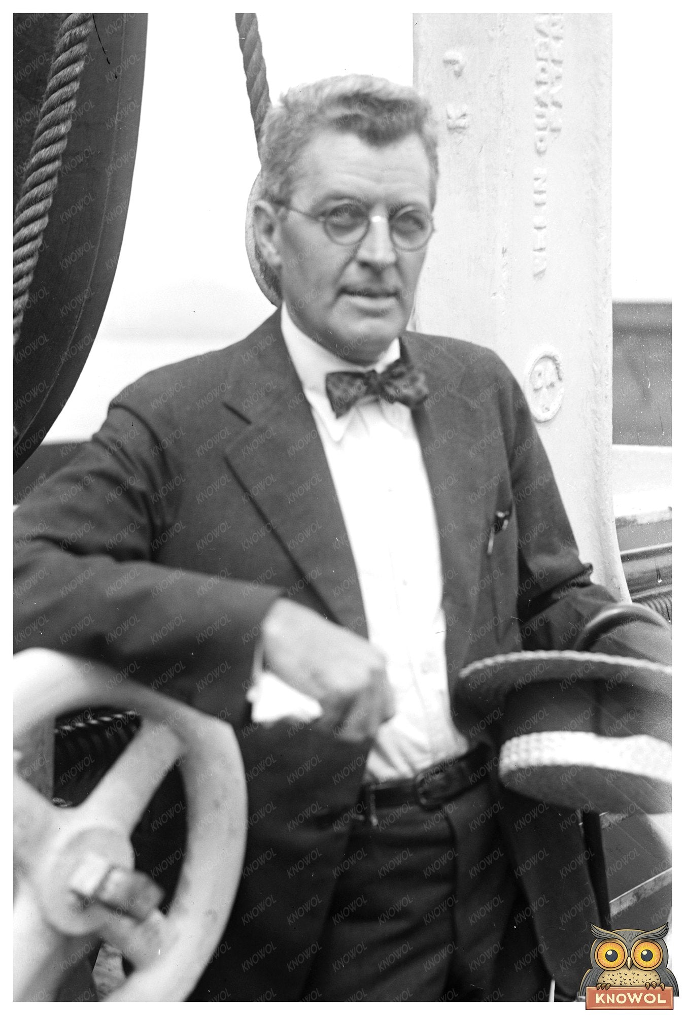 1920s Vintage Portrait of an Early 20th-Century Innovator