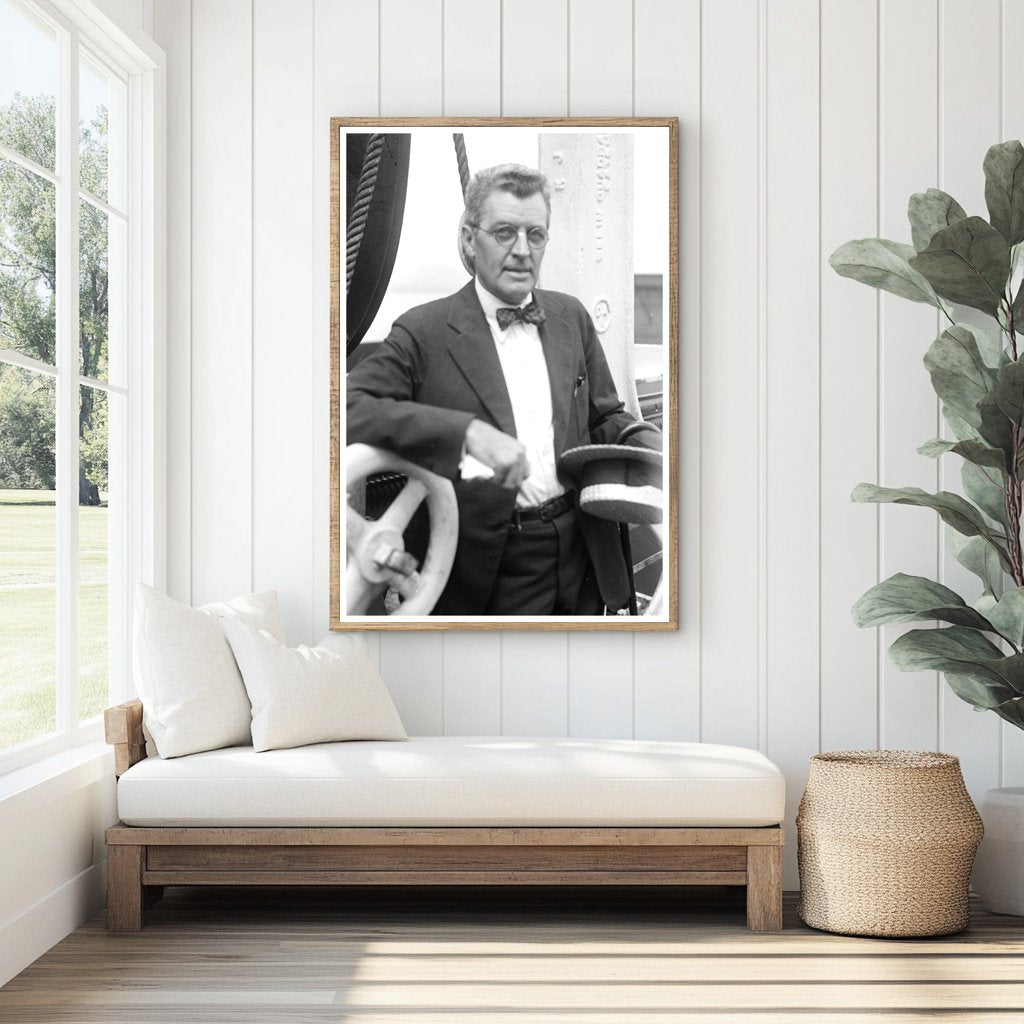 1920s Vintage Portrait of an Early 20th-Century Innovator