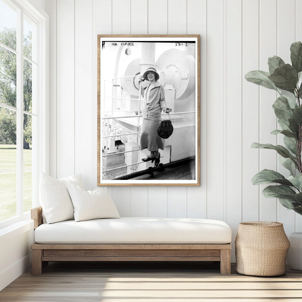 1922 Portrait of Ina Claire: Iconic American Actress