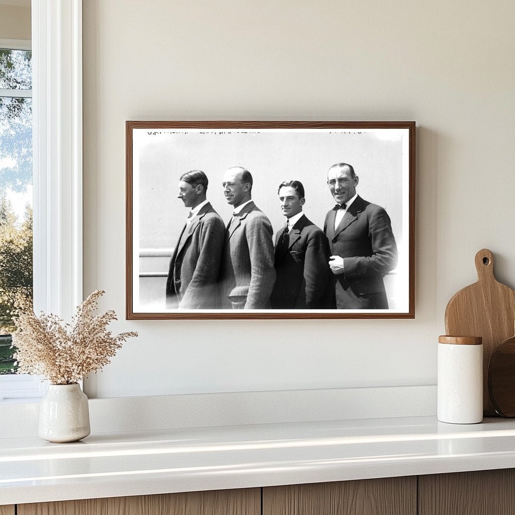 1920s Gathering of Notable Figures in Historical Portrait