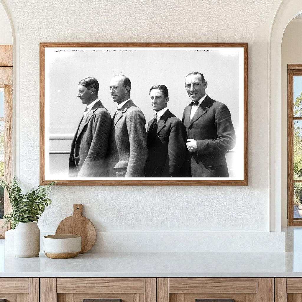 1920s Gathering of Notable Figures in Historical Portrait