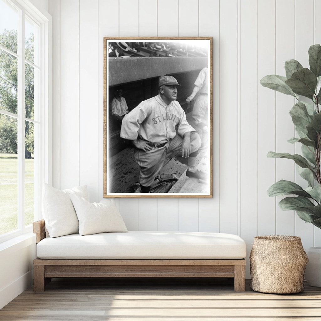 1922 St. Louis Baseball Manager in Action