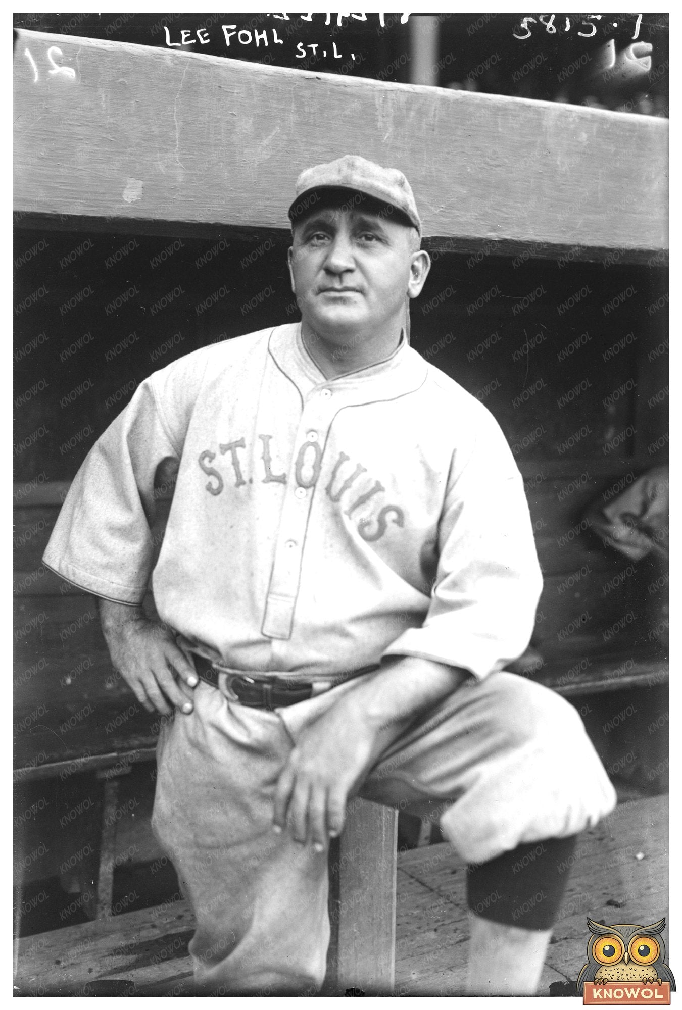 1922 St. Louis Baseball Manager Portrait