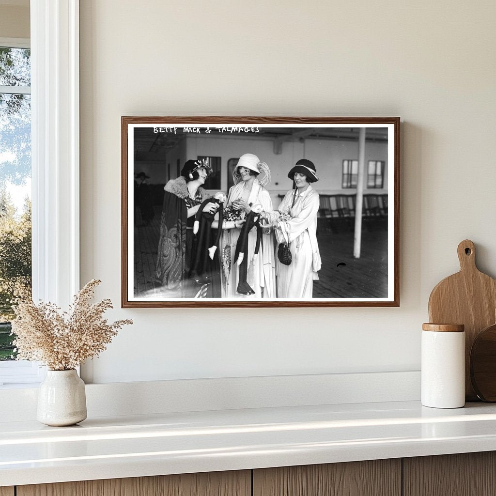 1920s Glamour: Betty Mack with Talmadge Sisters