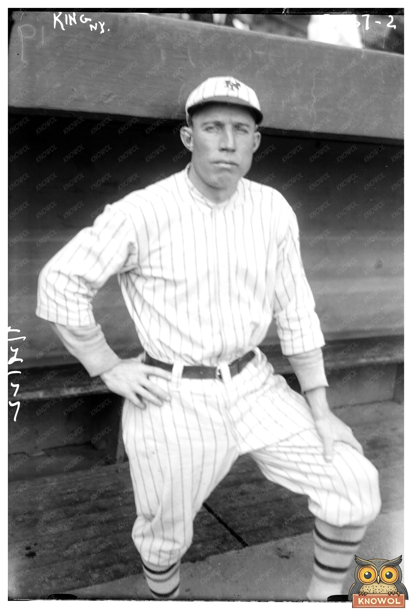 1922 Vintage New York NL Baseball Player Portrait