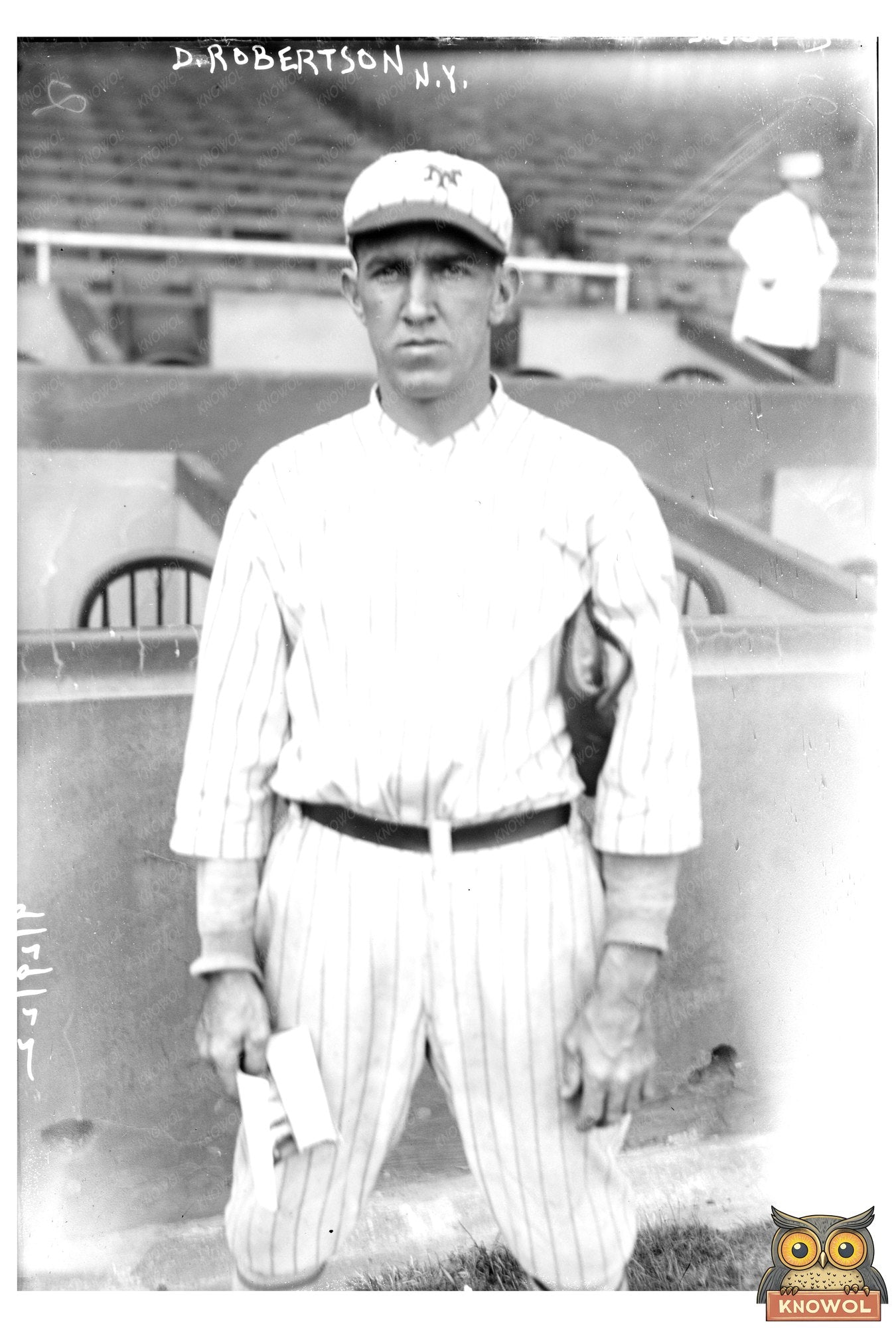 1922 New York Baseball Star Dave Robertson in Action