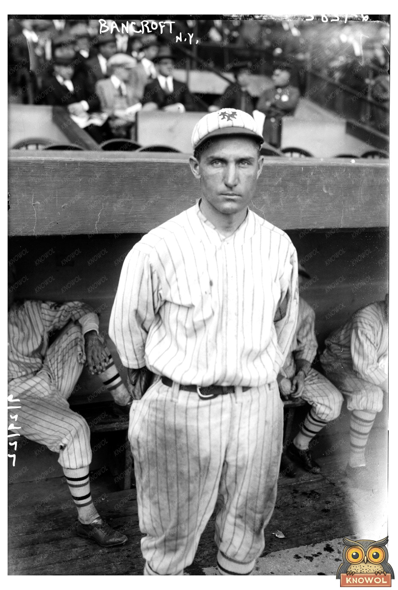 1922 New York NL Baseball Star Dave Bancroft in Action