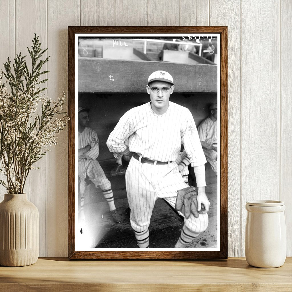1922 Vintage Baseball Star Carmen Specs Hill Portrait
