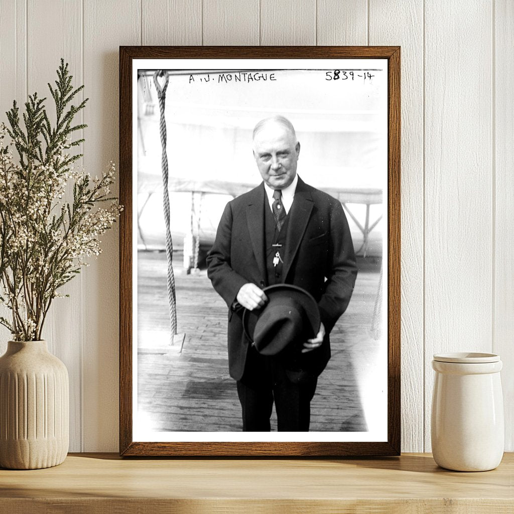 1920s Portrait of A.F. Montague in Historic Context