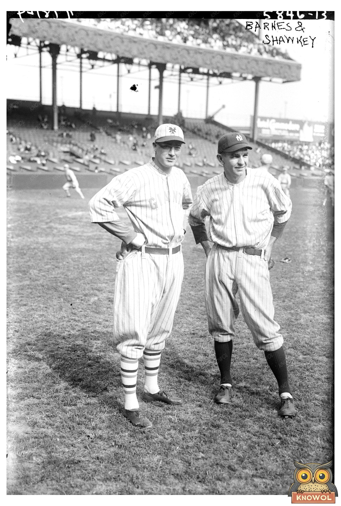 1922 Baseball Legends: Barnes & Shawkey in Action