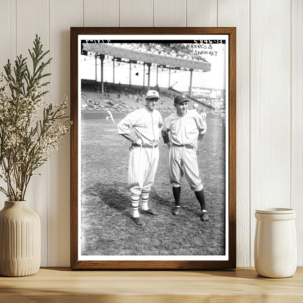 1922 Baseball Legends: Barnes & Shawkey in Action