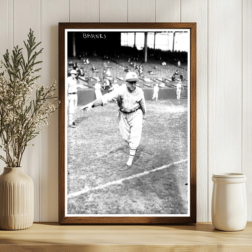 1922 New York NL Pitcher Portrait: Jesse Barnes
