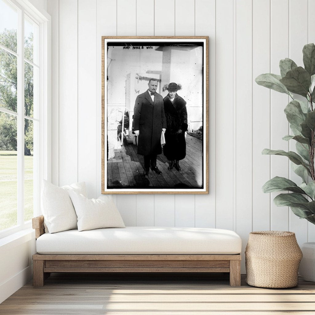 1922 Portrait of a Charming Early 20th Century Couple