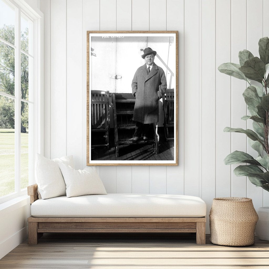 1920s Portrait of Iconic Early 20th Century Figure