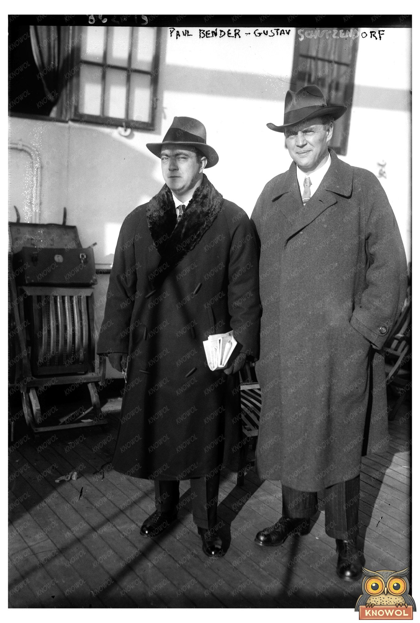 1922 Historical Portrait of Bender & Schutzendorf