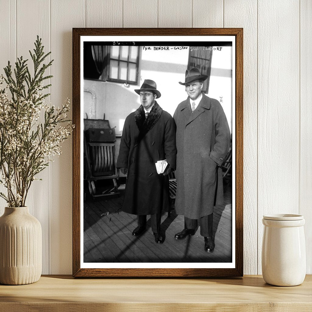 1922 Historical Portrait of Bender & Schutzendorf