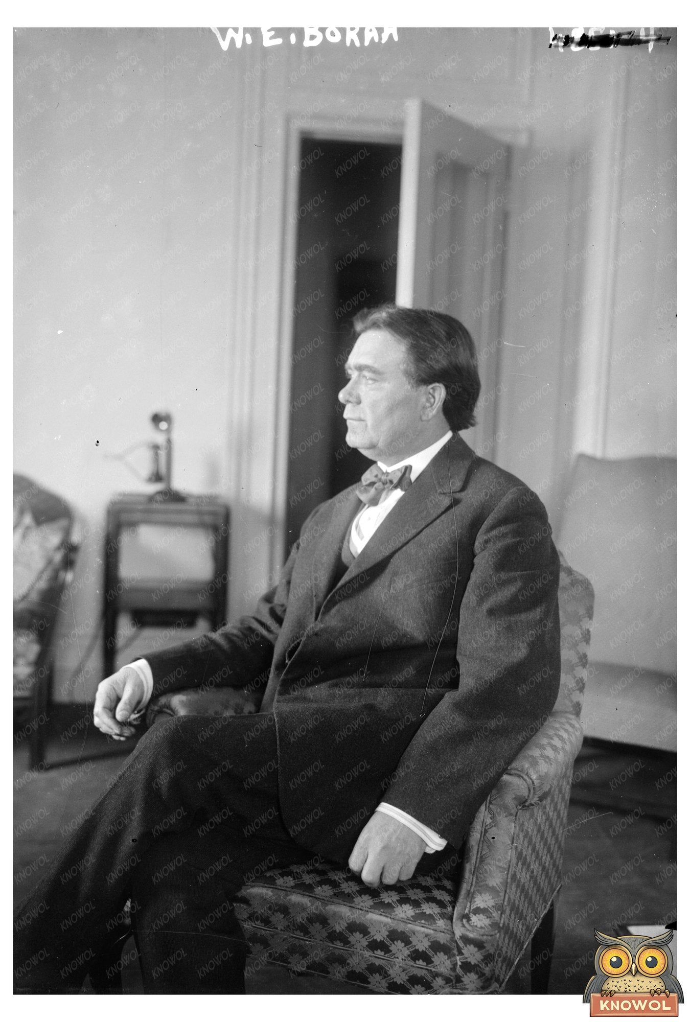 Iconic 1920s Portrait of U.S. Senator W.E. Borah