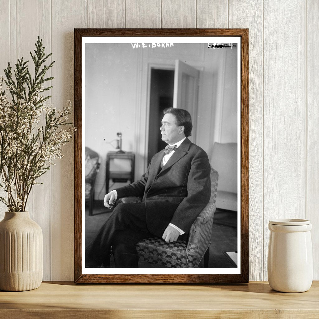 Iconic 1920s Portrait of U.S. Senator W.E. Borah