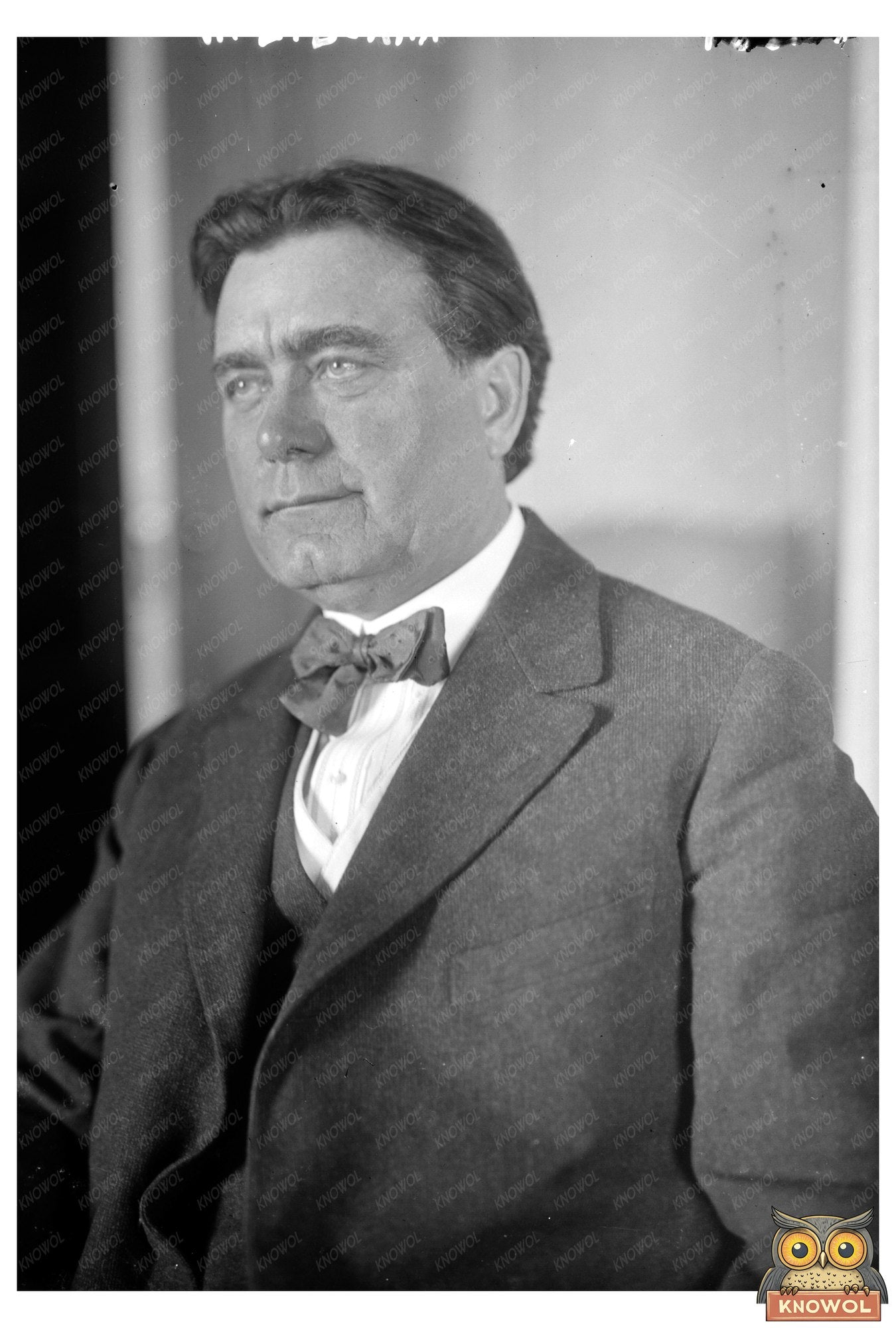 1920s Portrait of Influential U.S. Senator W.E. Borah