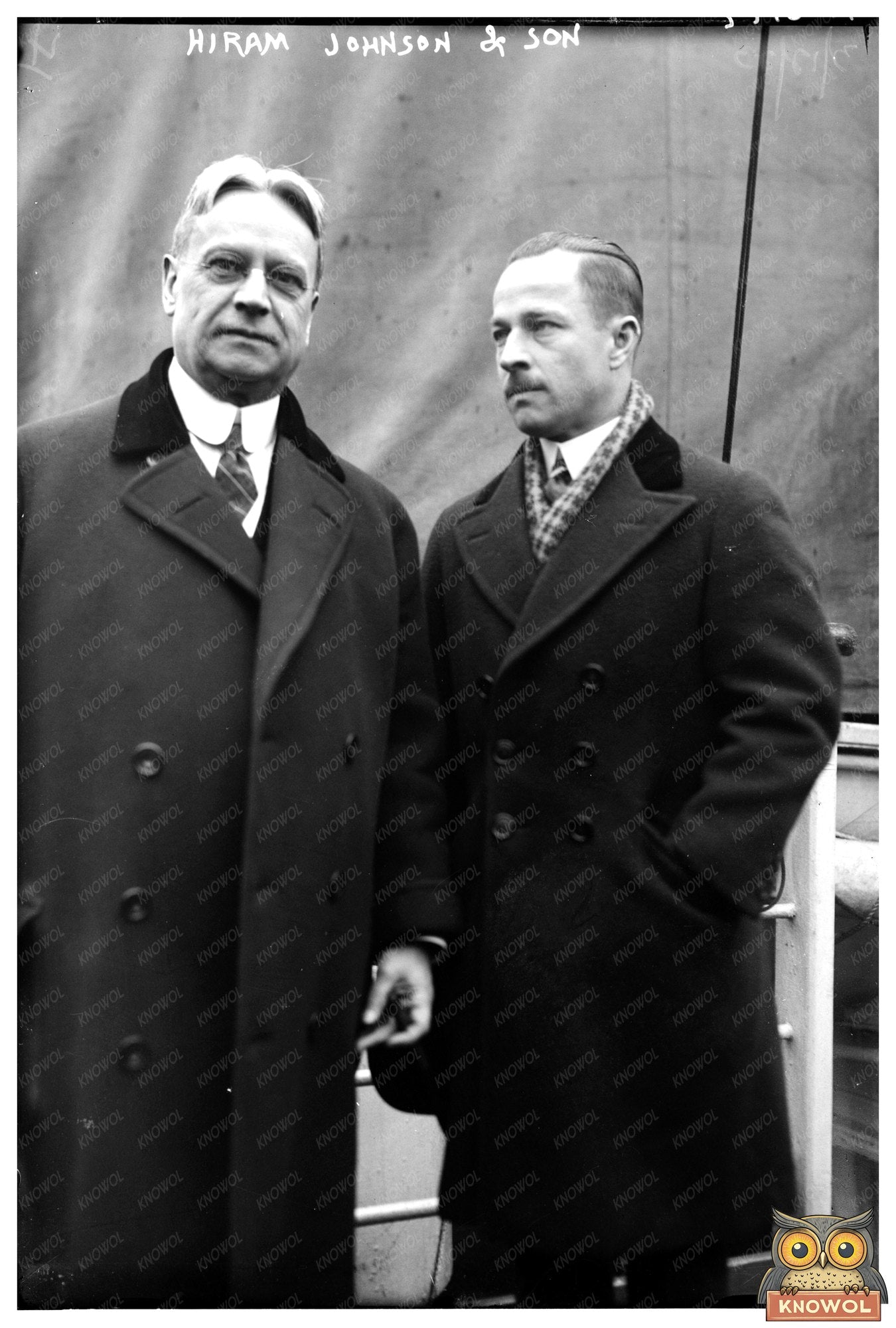 Early 1920s Father-Son Bonding with a Political Icon