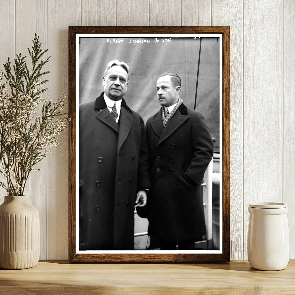 Early 1920s Father-Son Bonding with a Political Icon