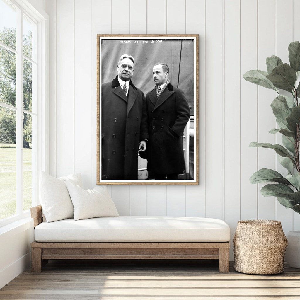 Early 1920s Father-Son Bonding with a Political Icon