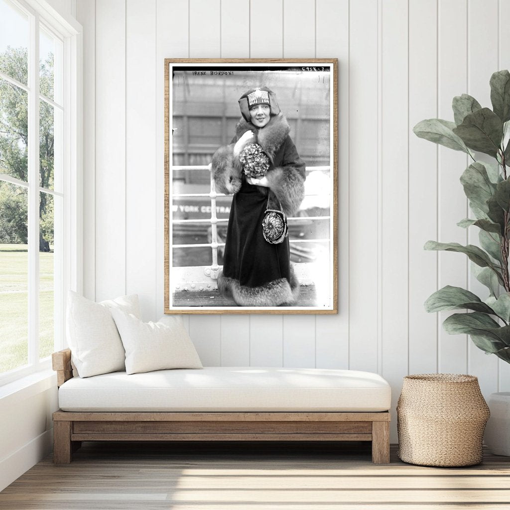 1920s Broadway Star Irene Bordoni in Glamorous Pose