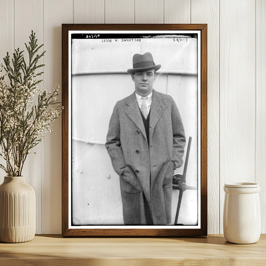 1923 Portrait of Notable Figure Jesse W. Sweetser