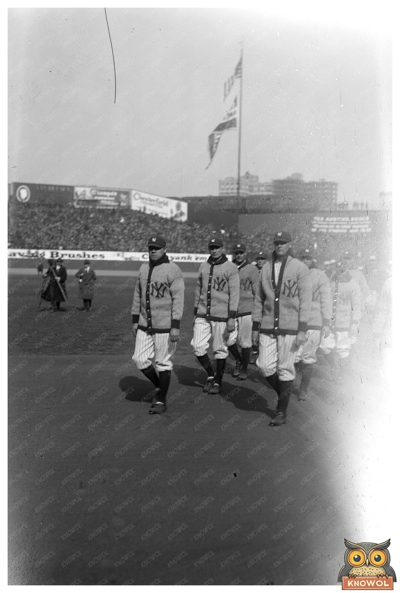 Babe Ruth Celebrates Yankee Stadiums Grand Opening