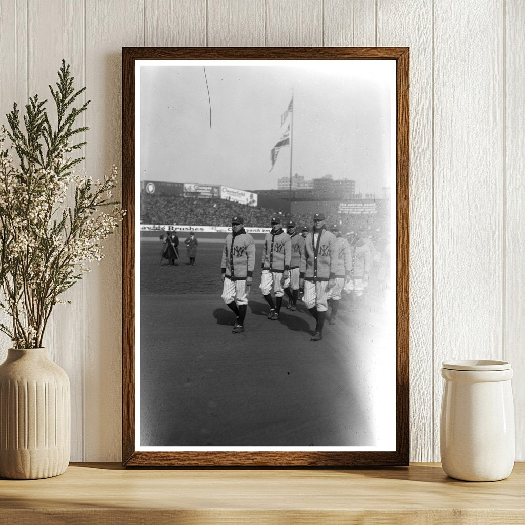 Babe Ruth Celebrates Yankee Stadiums Grand Opening
