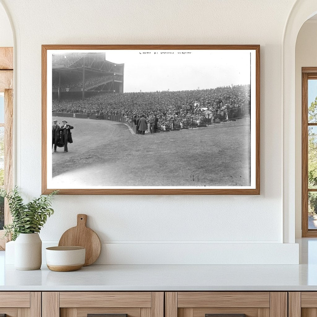 Historic Scene: Yankees Inaugural Game Crowd, 1923