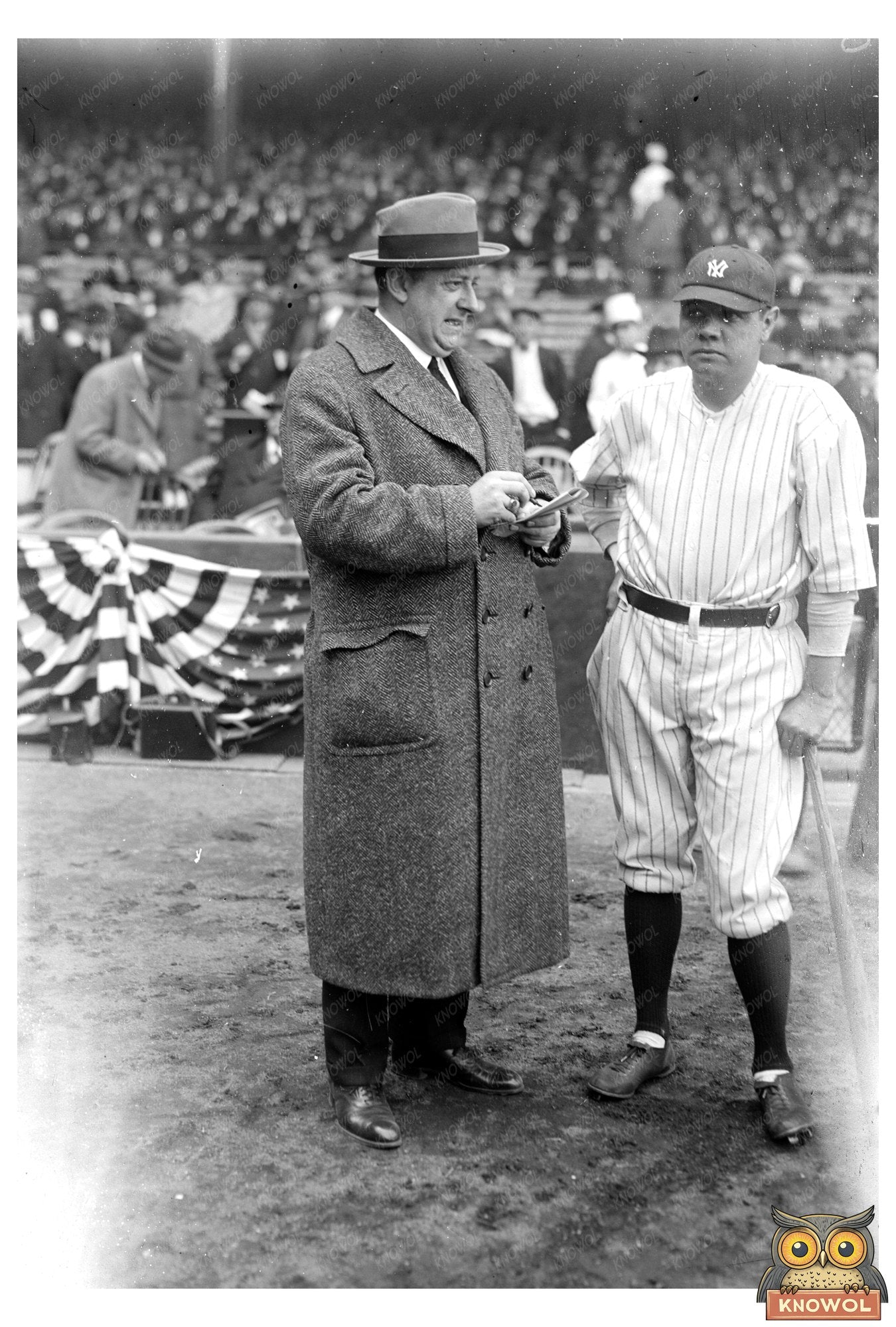 1924 Iconic Duo: Babe Ruth & Playwright H.H. Van Loan