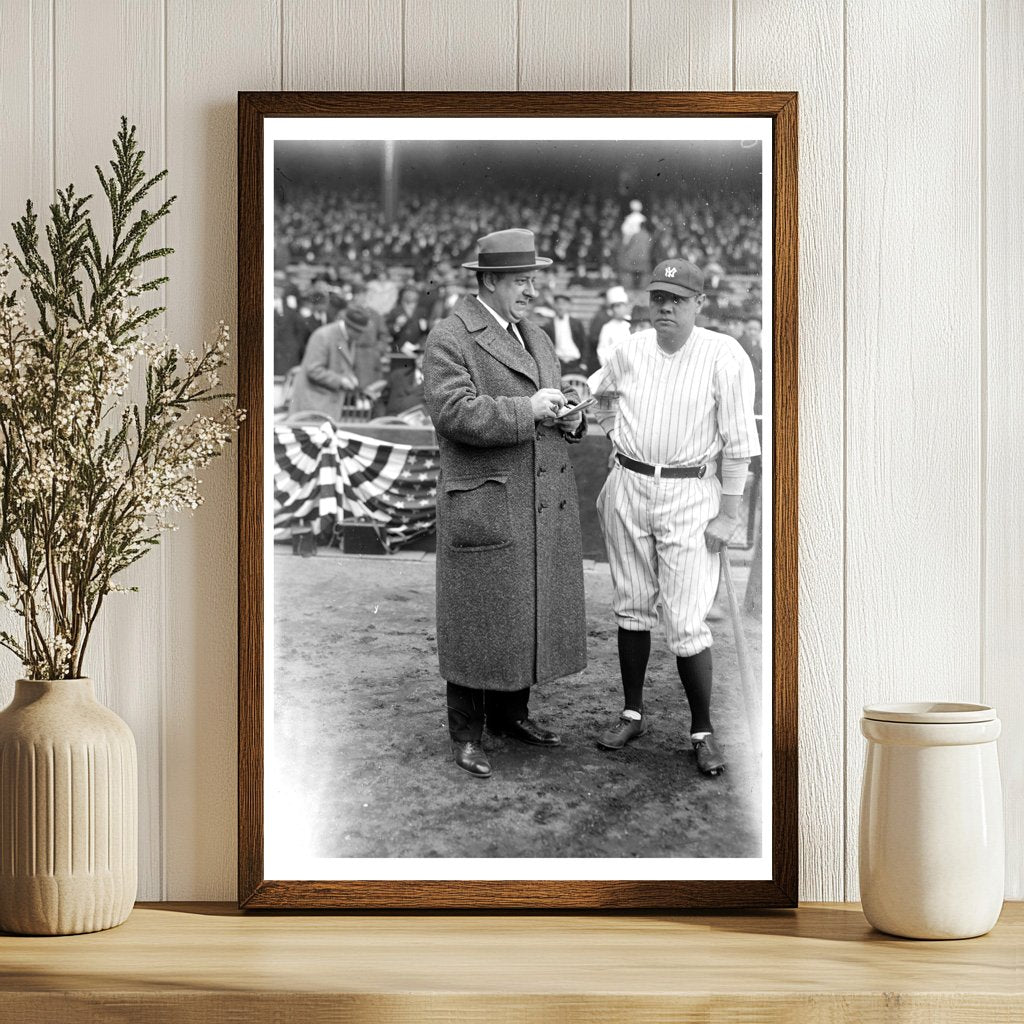 1924 Iconic Duo: Babe Ruth & Playwright H.H. Van Loan