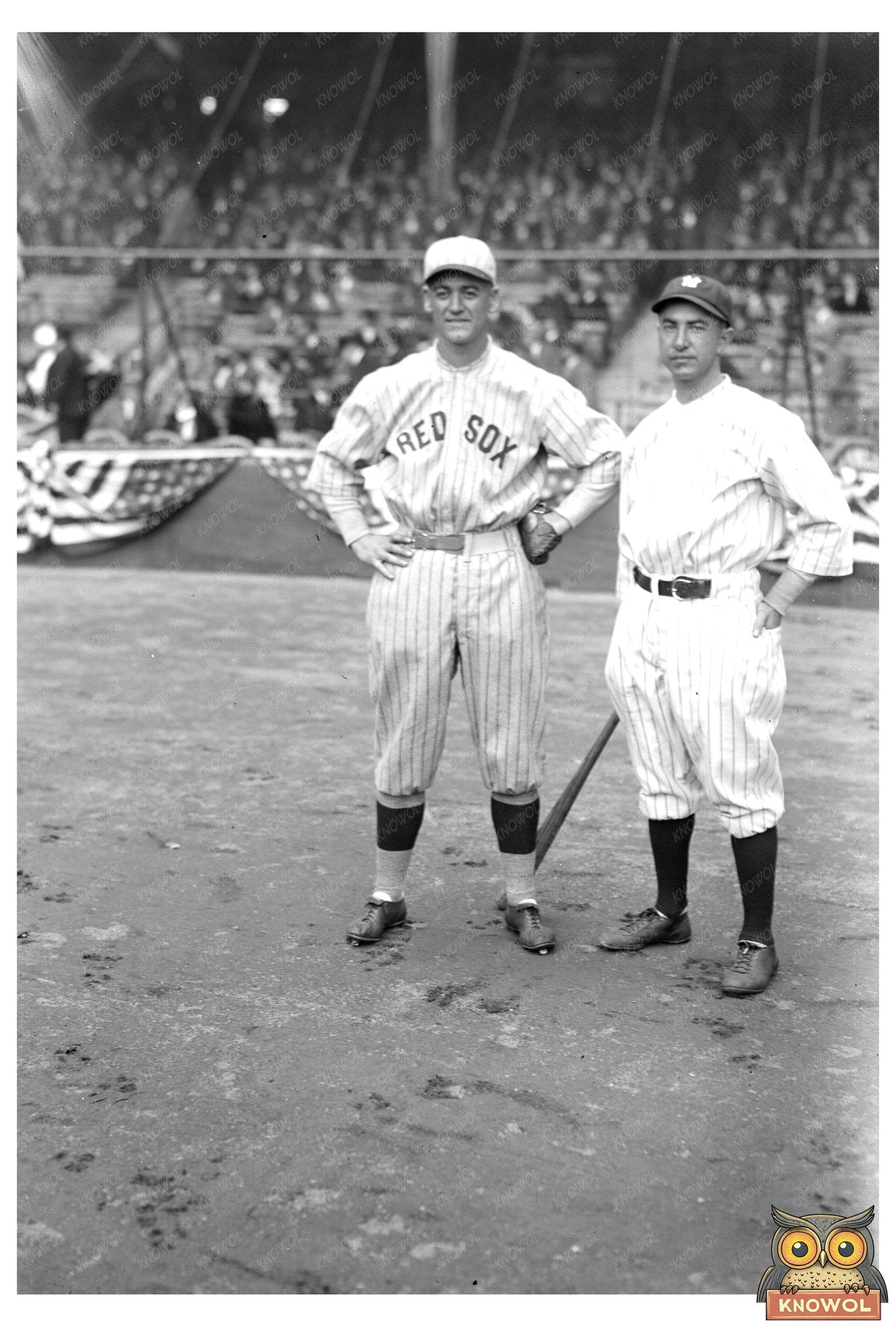 1922 Baseball Rivals: Burns & Scott in Action