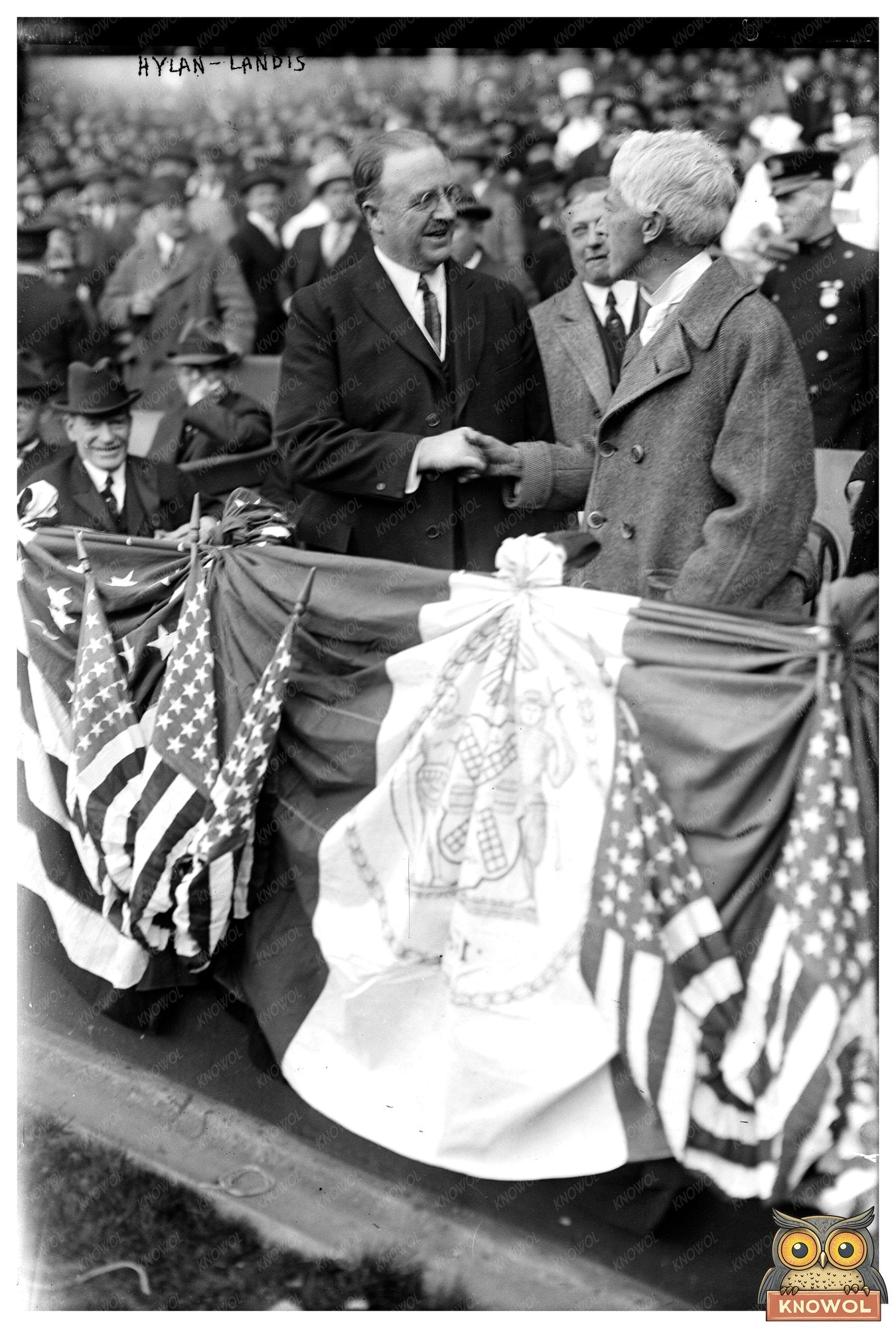 1923 NYC Mayor Hylan & Baseballs Landis Meeting