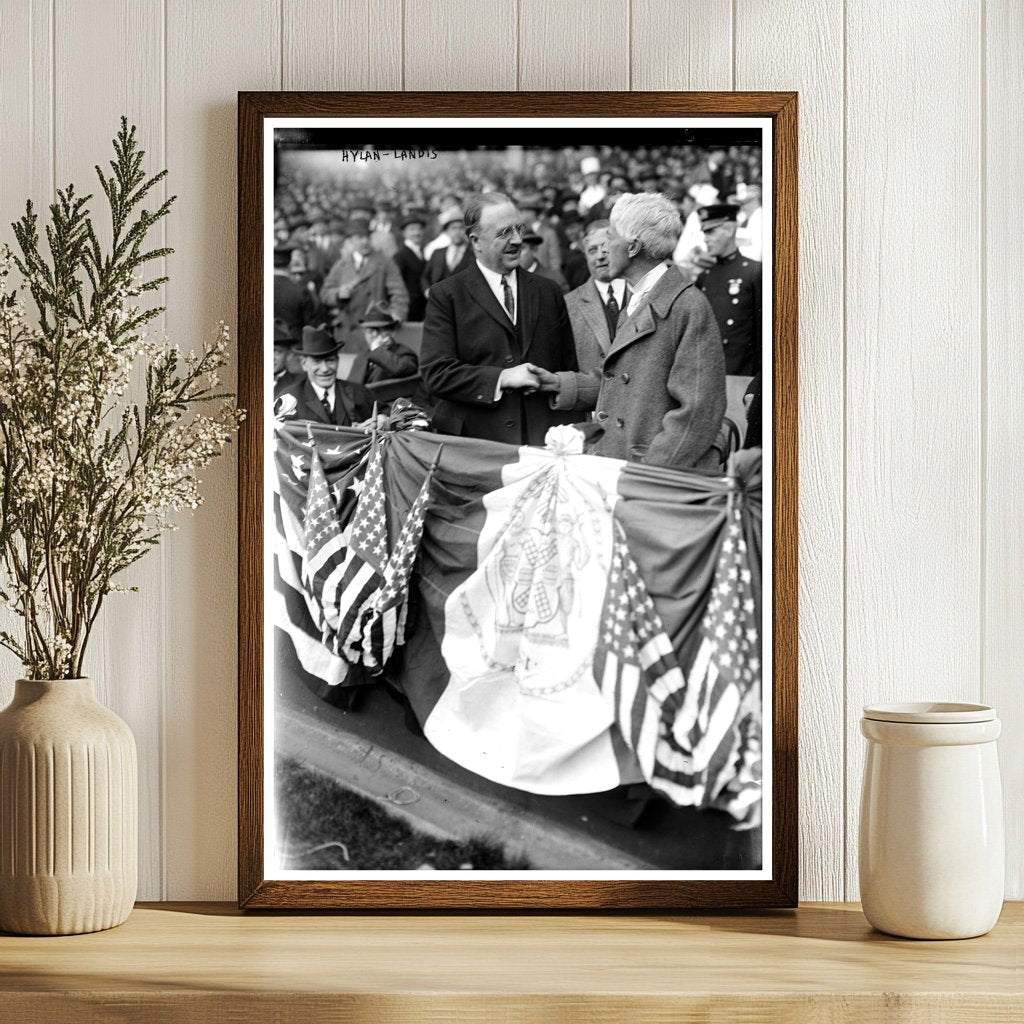 1923 NYC Mayor Hylan & Baseballs Landis Meeting