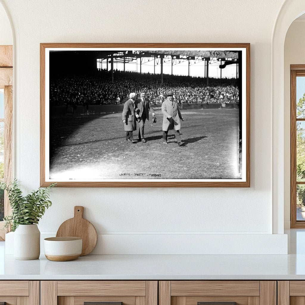 1923 Baseball Legends: Landis, Mathewson & Tierney