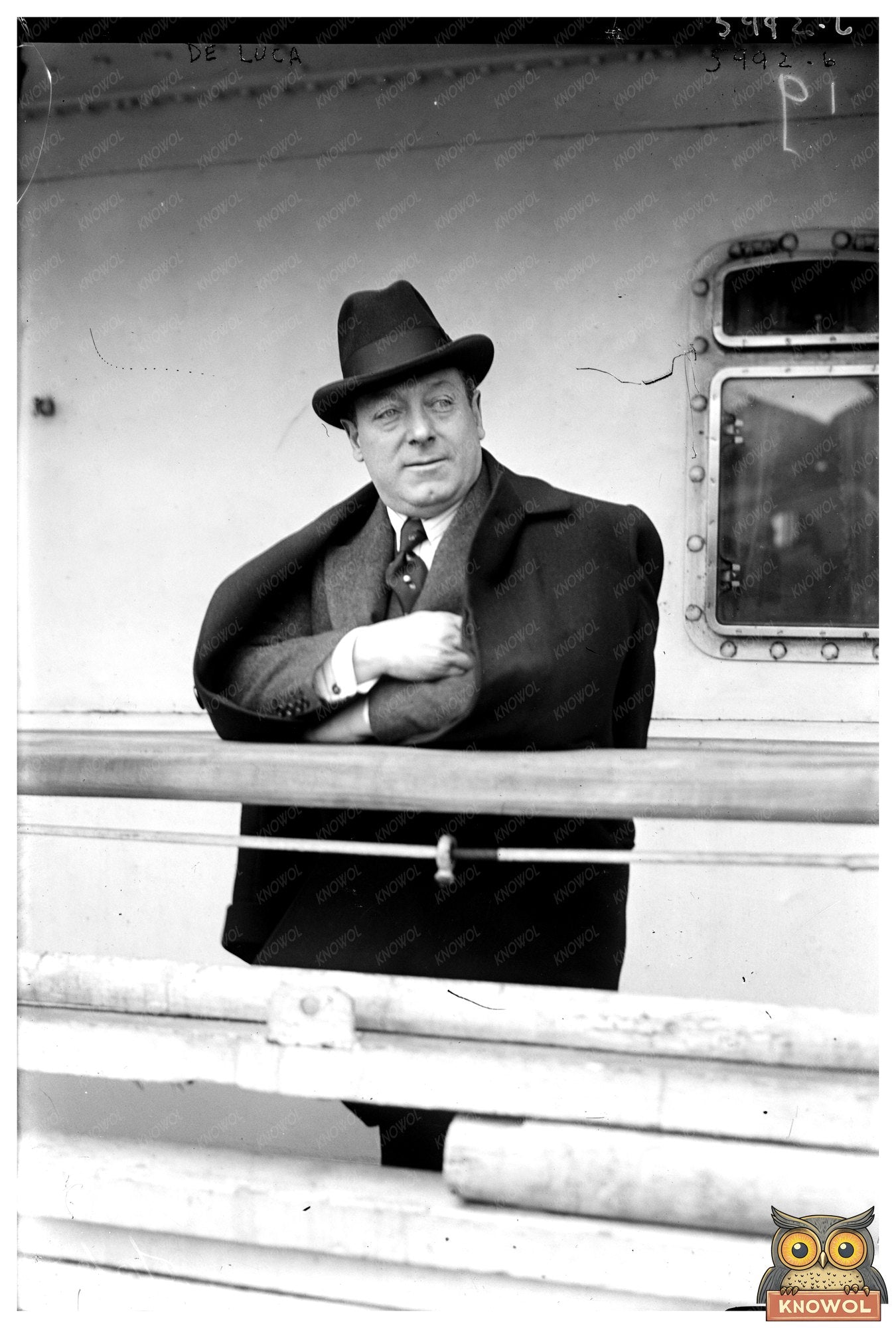 1920s Vintage Portrait of De Luca in Classic Style