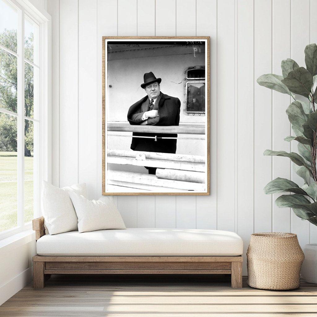 1920s Vintage Portrait of De Luca in Classic Style