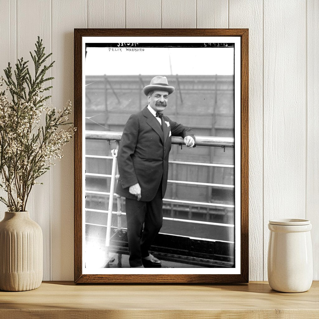 1920s New York Finance Icon Felix Warburg Portrait