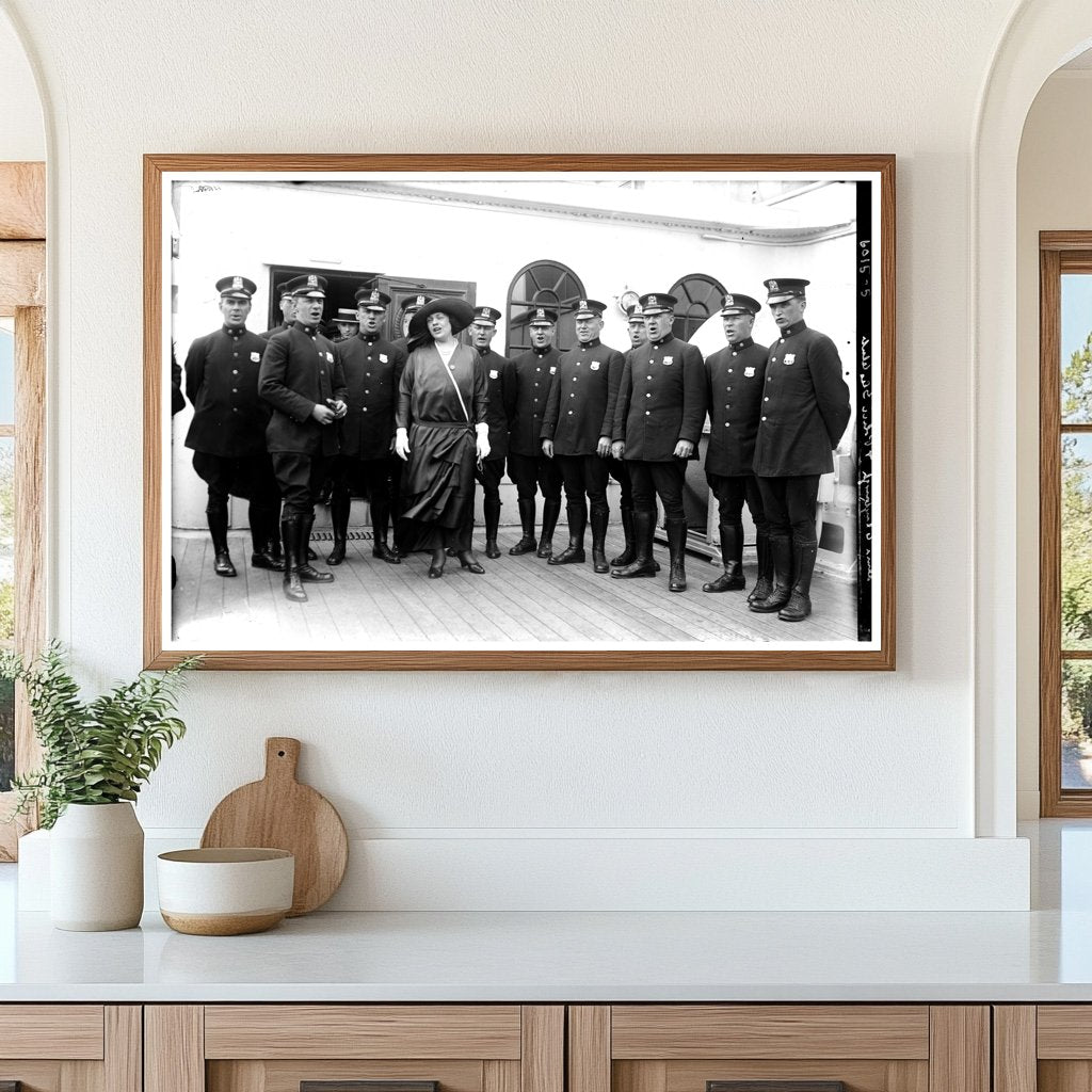 1920s Police Glee Club with Alma Clayburgh