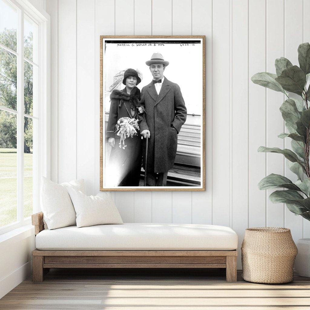 1920s Vintage Portrait of a Charming Couple