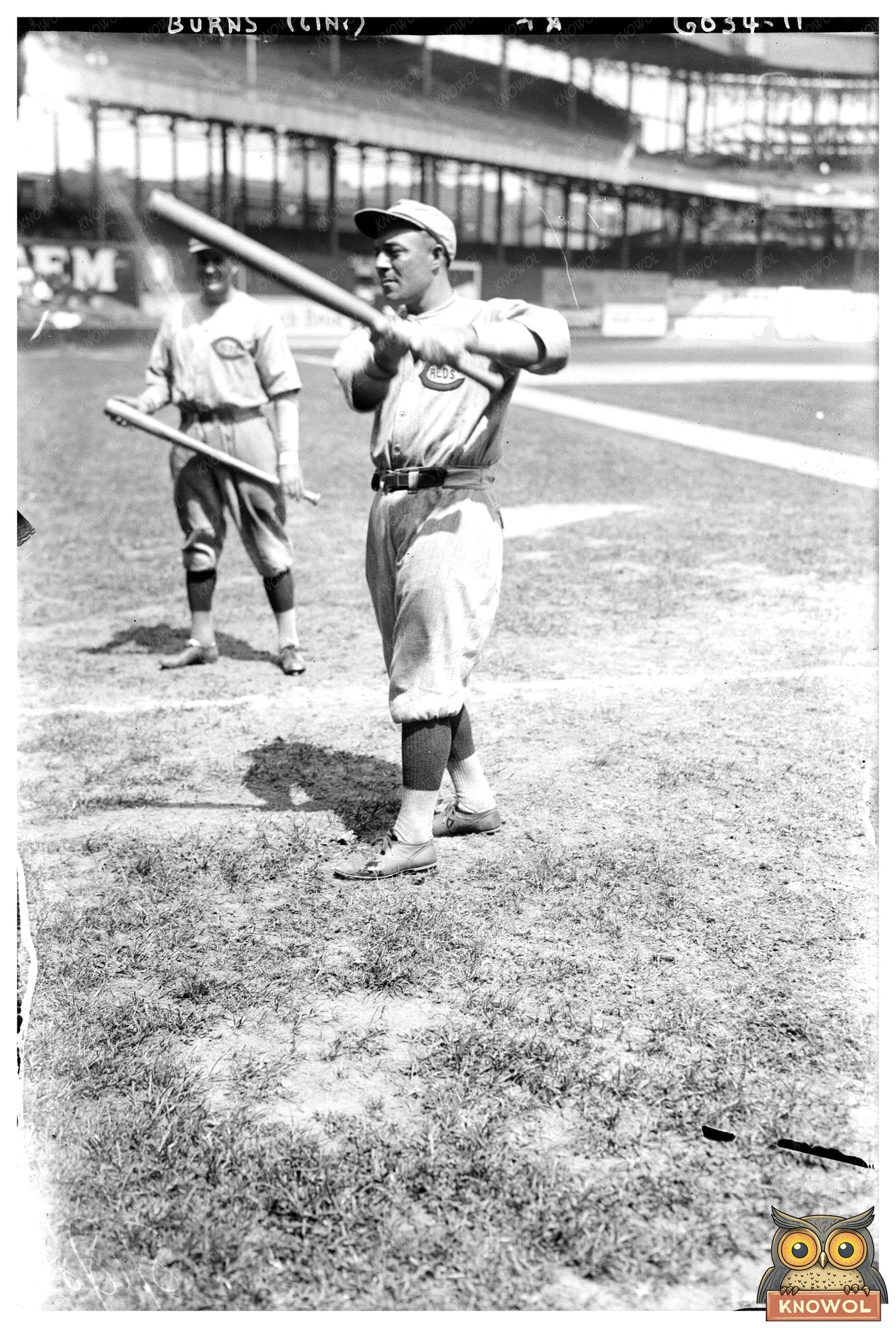 1923 Cincinnati Reds Outfielder in Action