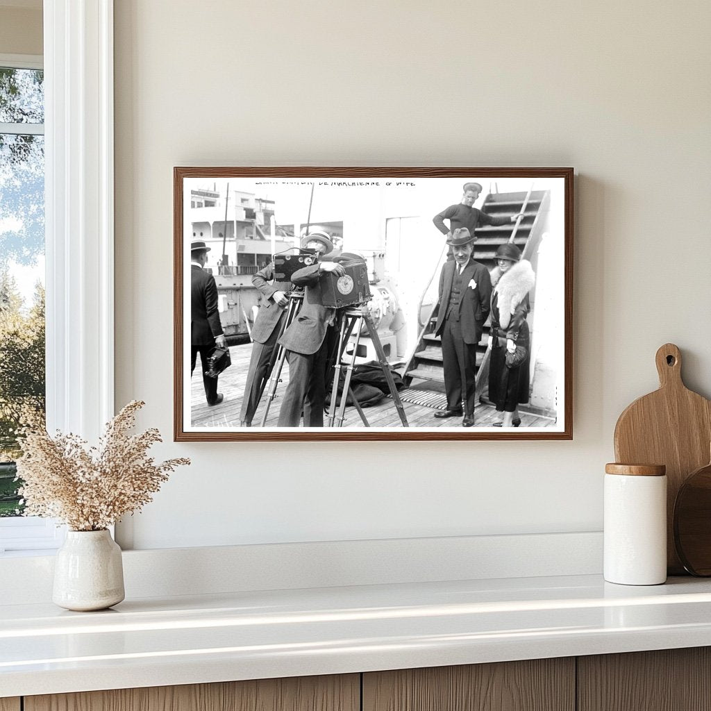 1920s Elegance: Baron and Baroness in Historic Portrait