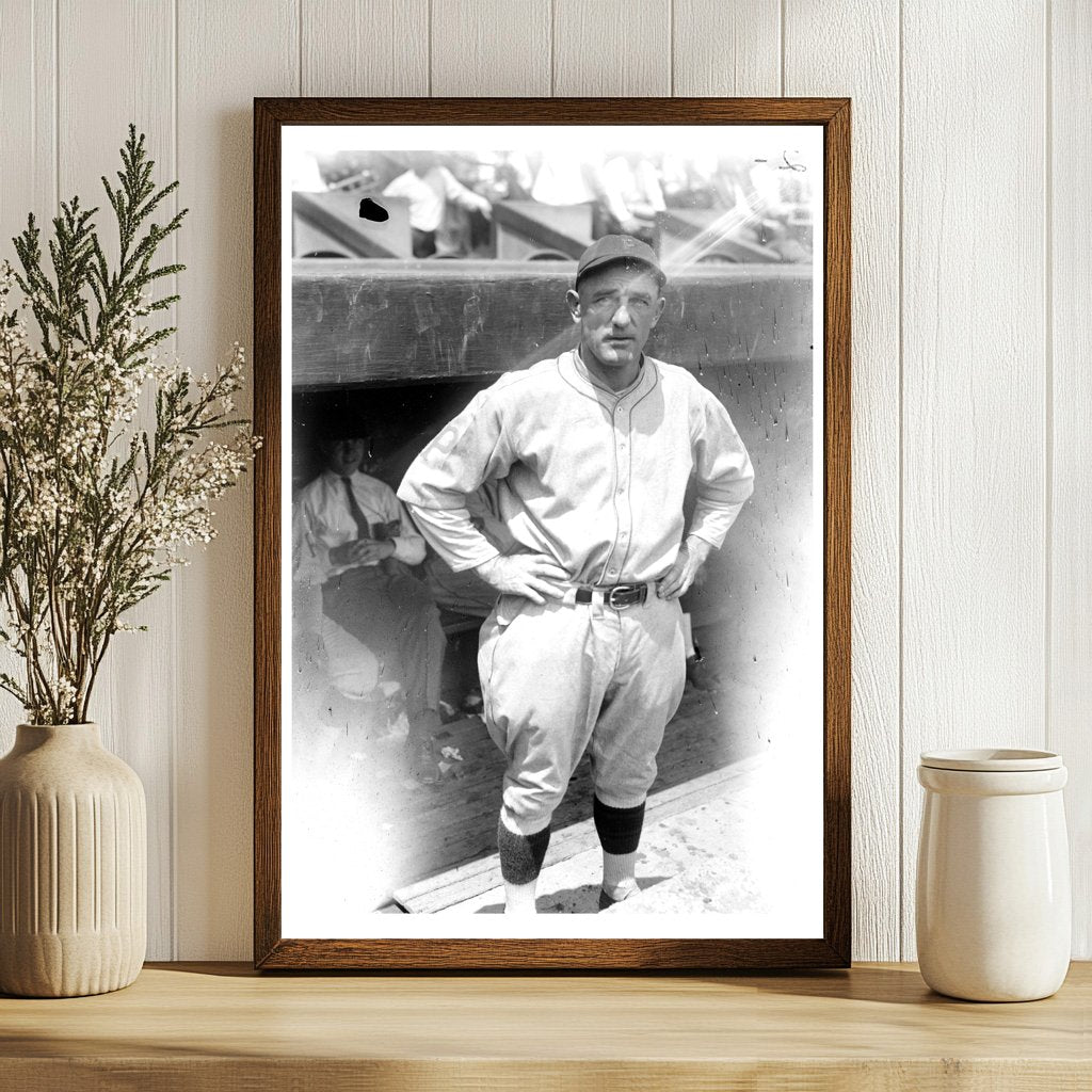 1923 Vintage Pittsburgh Baseball Player Action Shot