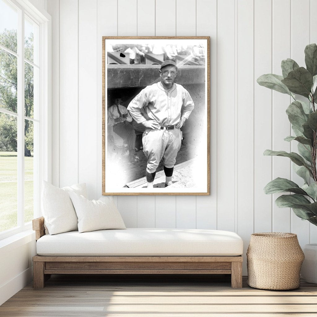 1923 Vintage Pittsburgh Baseball Player Action Shot