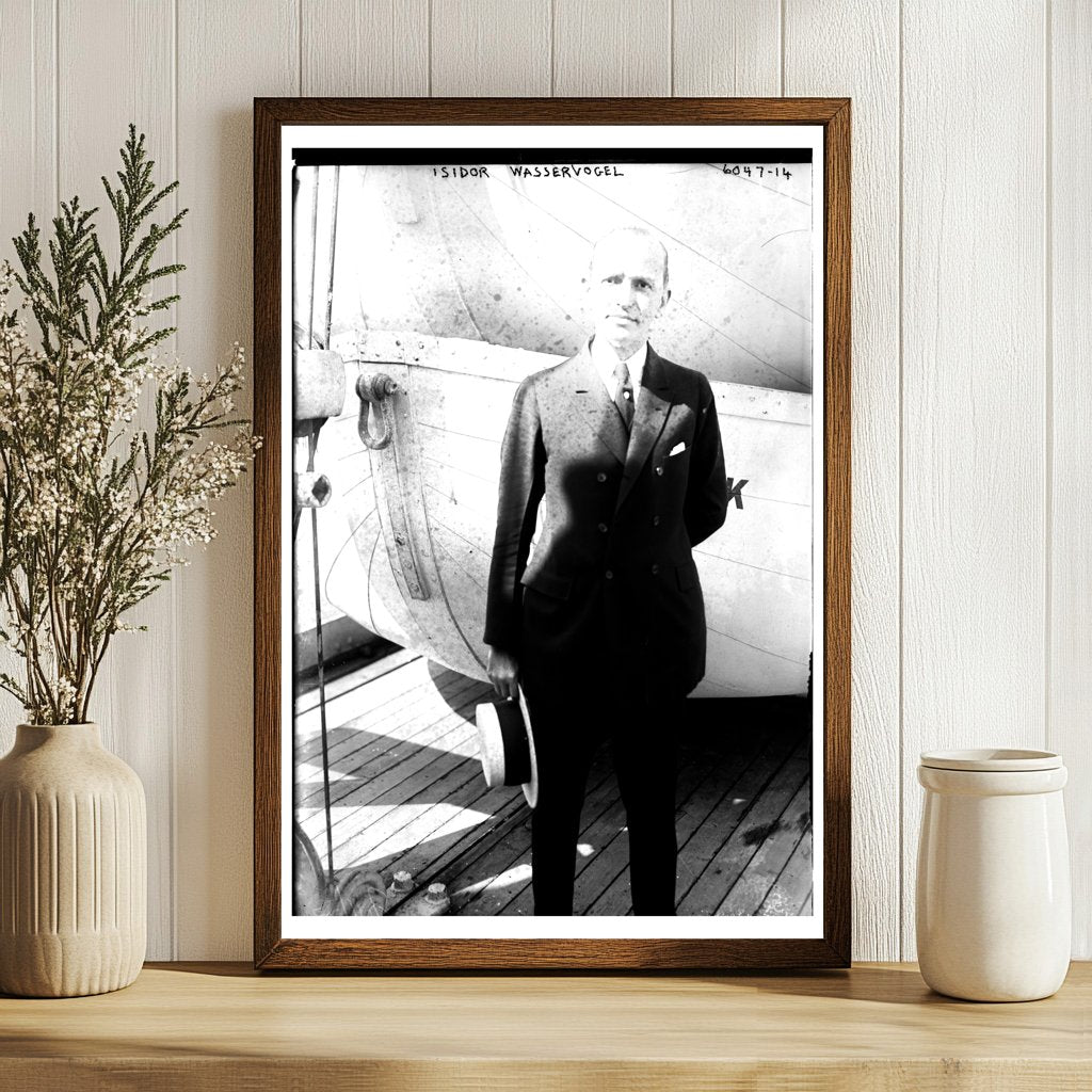 Vintage Portrait of Isidor Wasservogel, 1920s