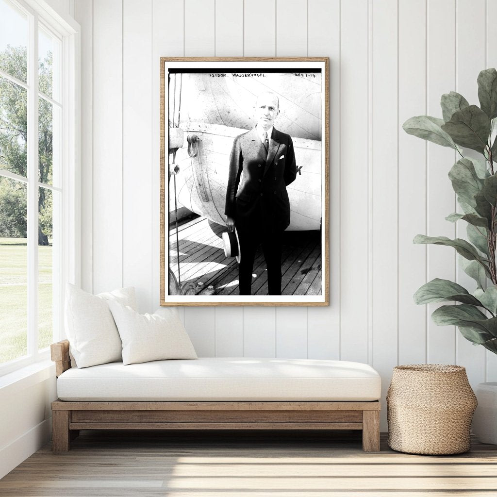 Vintage Portrait of Isidor Wasservogel, 1920s