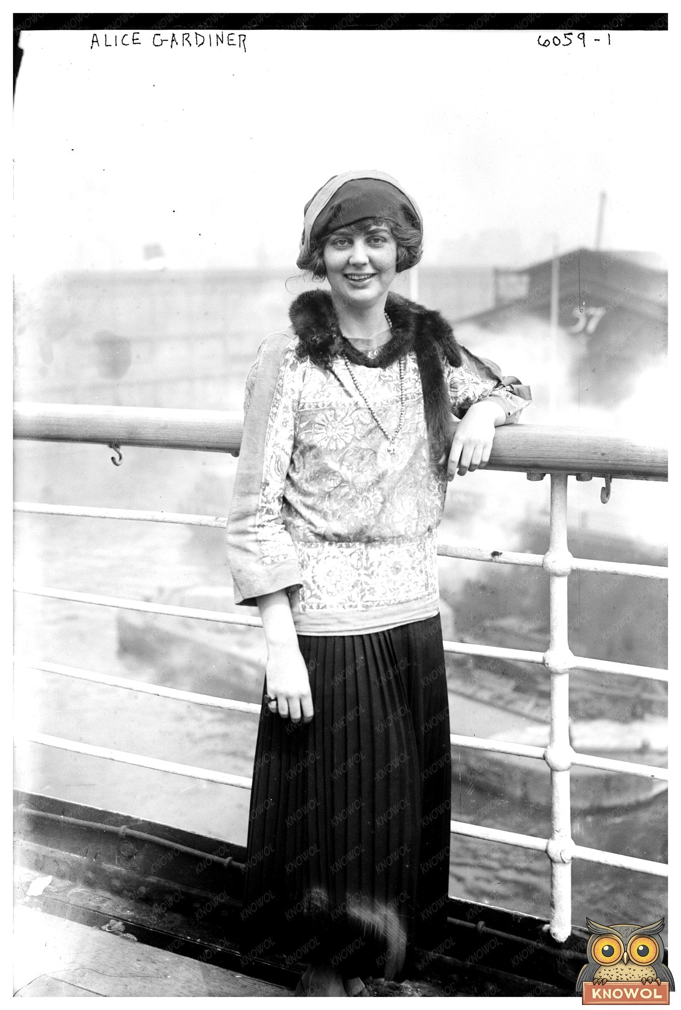 1920s Portrait of a Young Woman in Vintage Attire